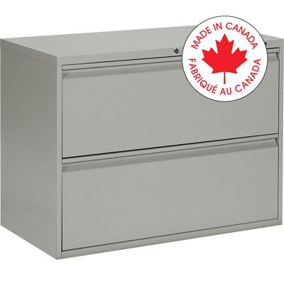 File Cabinet-Lateral Otg, 2 Drawer, Grey - MVL1936P2-GRY