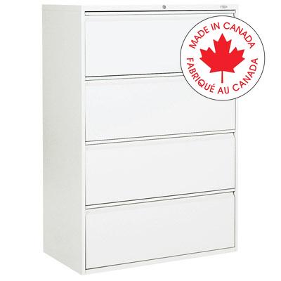 File Cabinet-Lateral Otg, 4 Drawer, Designer White - MVL1936P4-DWT