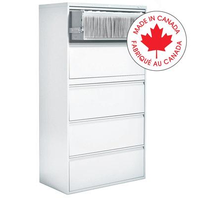 File Cabinet-Lateral Otg, 5 Drawer, Designer White - MVL1936P5-DWT