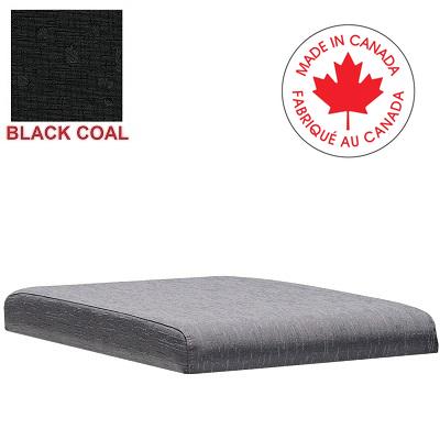 File Pedestial Cushion-19"D Otg Urban Fabric, Black Coal - MVL19C UR22