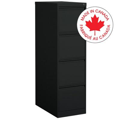 File Cabinet-Vertical Otg Letter 4 Drawer Black - MVL25401-BLK