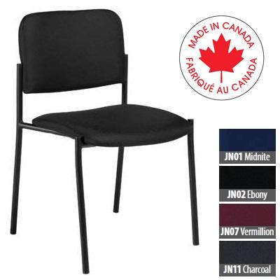 Chair-Stacking Minto Armless, Jenny Ebony - MVL2748 JN02 BLK