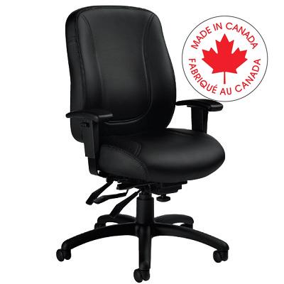 Chair-Multi-Tilter Overtime High Back, Bonded Leather Black - MVL2756 PU30 BL20 BLK BK