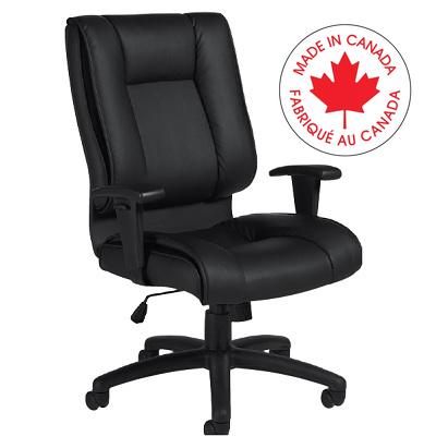 Chair-Tilter Ashmont High Back, Luxhide Bonded Leather Black - MVL2780 PU30 BL20 BLK