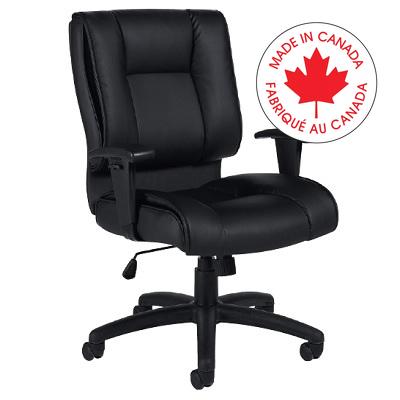 Chair-Tilter Ashmont Medium Back, Bonded Leather Black - MVL2781 PU30 BL20 BLK