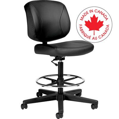 Chair-Drafting/Task Yoho, Armless, Black - MVL2796 PU30 BL20 BLK HP