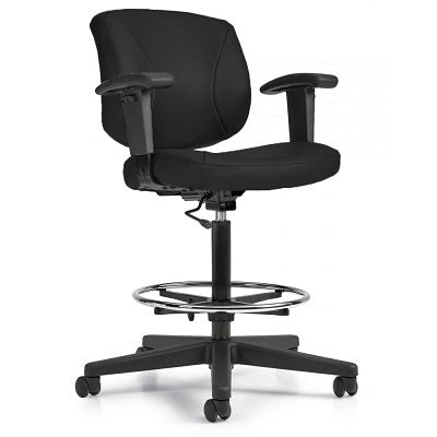 Chair-Drafting/Task Yoho, With Arms, Black - MVL2799 PU30 BL20 BLK HP