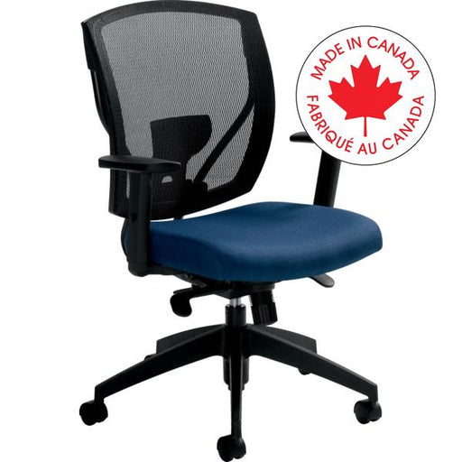Chair-Synchro-Tilter Ibex Mesh Medium Back Admiral - MVL2801 JN08 BLK BK CX ST