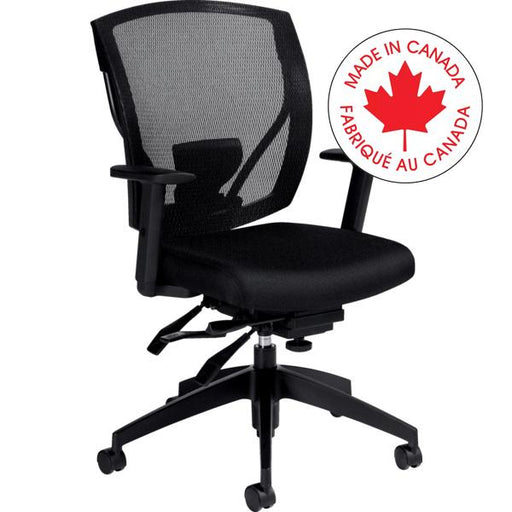 Chair-Multi-Tilter Ibex Mesh Back, Jenny Ebony - MVL2803 JN02 BLK BK CX ST