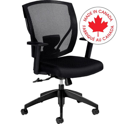 Chair-Tilter, Ibex Mesh Medium Back, Jenny Ebony - MVL2804 JN02 BLK BK CX ST