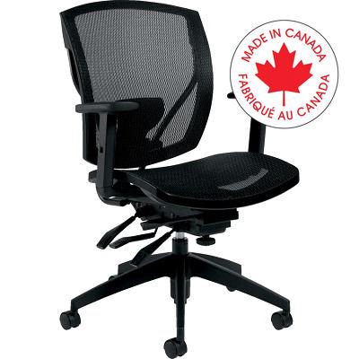 Chair-Multi-Tilter Ibex Mesh Seat & Back, Black - MVL2823 BLK BK CX ST