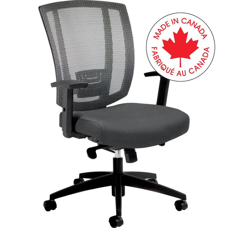 Chair-Synchro-Tilter Avro Mesh Back, Fusion Graphite - MVL3101 FU81 BLK BK CX A4 QS