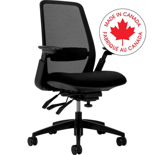 Chair-Multi-Tilter, Weight Sensing Med Mesh Bk Fusion Carbon - MVL6070HA D55 FU85 BLK B7 82 S
