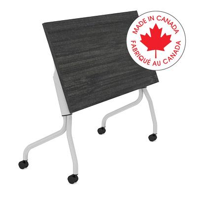 Training Table-Newland Flip-Top 48X24 Asian Night - NL4824FT ASN