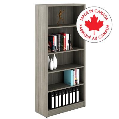 Bookcase-Newland 65.6" High Noce Grigio - NL66BC NGL