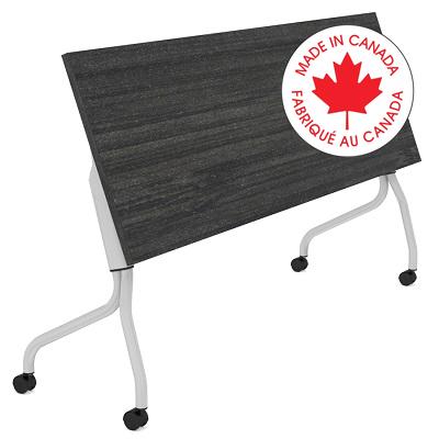 Training Table-Newland Flip-Top 72X24 Asian Night - NL7224FT ASN