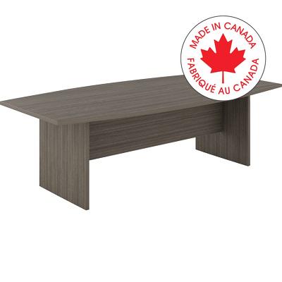Table-Boardroom,Newland Boatshape 96"X48"X29"Absolute Acajou - NL96BT ACJ