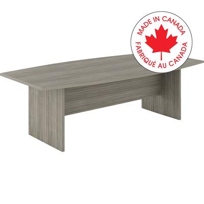Boardroom Table-Newland Boat Shaped 96X48 Noce Grigio - NL96BT NGL