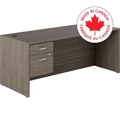 Desk-Newland Single Pedestal 72X30 Absolute Acajou - NLP402 ACJ ST