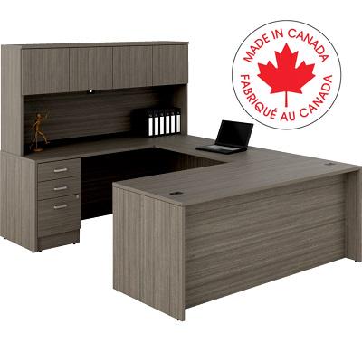 Workstation-Newland U Suite 72X96 Absolute Acajou - NLP407 ACJ ST