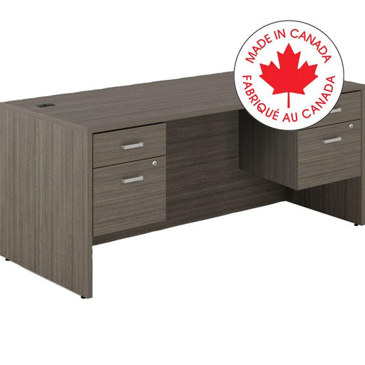 Desk-Newland Double Hanging Pedestal, Box/File 72X30" Acajou - NLP518 ACJ