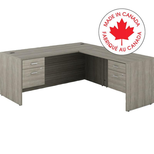 Workstation-Newland L Shaped Desk Bx/Fl 72X78 Grigio - NLP522 NGL