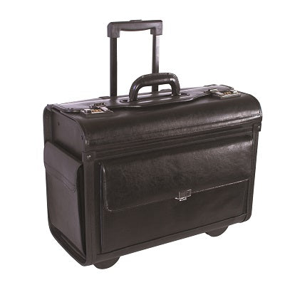 Catalogue Case-Nextech Wheeled, Genuine Leather, Black - NT0803 009