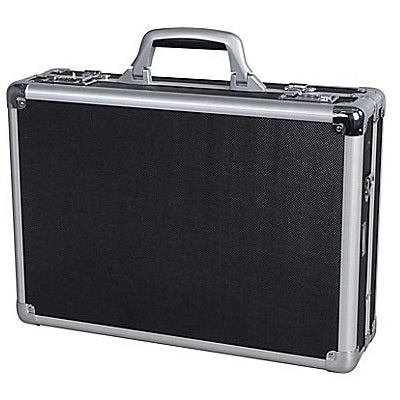 Attache Case-Nextech, Ultra-Light Abs, Black/Silver Trim - NT0916A 009