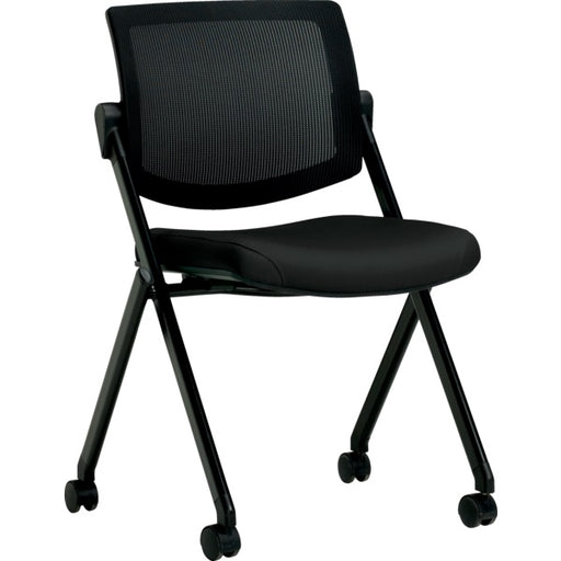 Chair-Guest, Mesh Gennex, Dual Wheel No Arms, Black - OTG11341 WA54 BLK ST