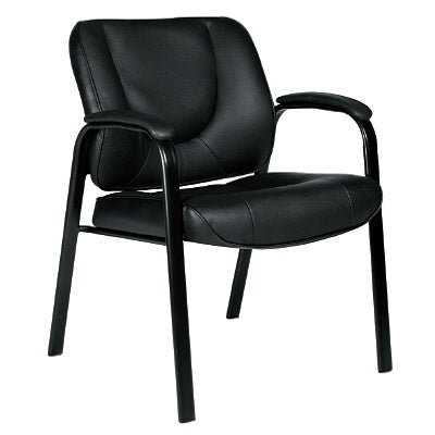 Chair-Guest Centro, Luxhide Bonded Leather Black - OTG3915 PU30 BL20 BLK