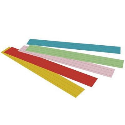 Sentence Strips-Rainbow Lightweight Kraft 3"X24" Assorted - P0073400