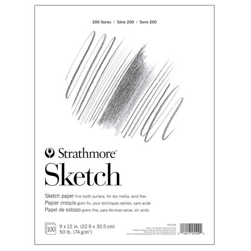 Sketch Book-Strathmore 200 Series 9"X12", 100 Sheets - P25-509-1