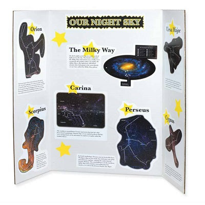 Presentation Board-Pacon Double Wall Tri-Fold, 36"X48" Wht - P3762