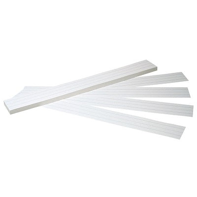 Sentence Strips-Pacon Ruled 3" X 24" White 100/Pack - P5166