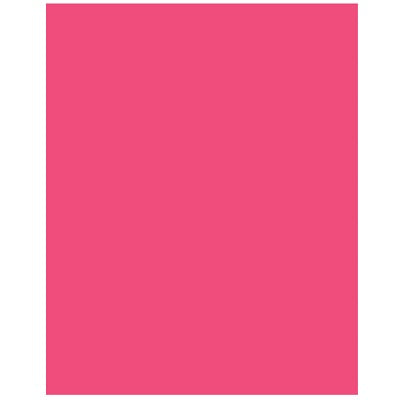 Poster Board-22" X 28", Ucreate, 12 Point Coated, Hot Pink - P5407-1
