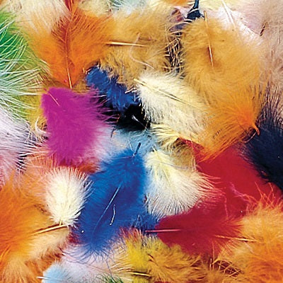 Feathers-Decorative Marabou Bright Hues Assorted 14Gm - PAC4504