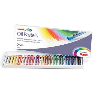 Pastels-Oil Pentel Arts, 25 Colours - PHN-25