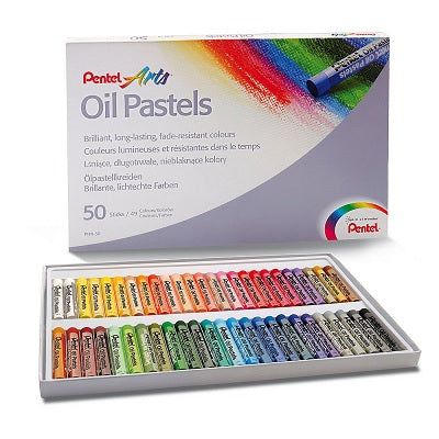 Pastels-Oil Pentel Arts, 50 Colours - PHN-50