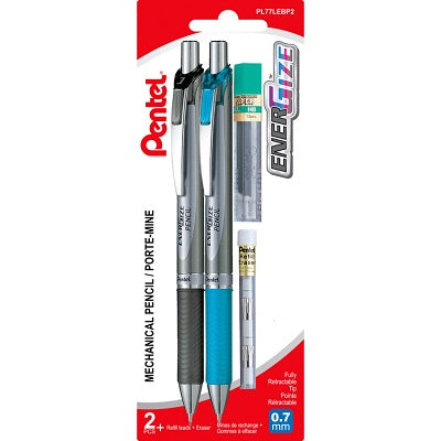 Pencil-Mechanical Energize 0.7Mm With Refills 2/Pk - PL77LEBP2
