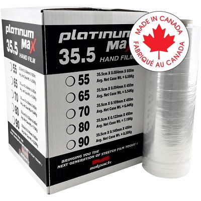 Stretch Wrap-17.7" X 1476', 65 Gauge Platinum Max Clear 4/Ct - PLH18037450