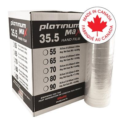 Stretch Wrap-14"X1476' 80 Gauge Platinum Max, Clear 4/Ct - PS00494