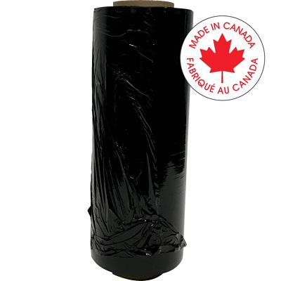 Stretch Wrap-14" X 1500' 75 Gauge, Black - PS0716