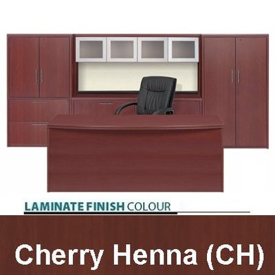 Desk-Bow Front Package, Cherry Henna - PS375A-CH
