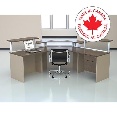 Reception Workstation-Links, Cappucino/Milky Way - PS655-CP-MW