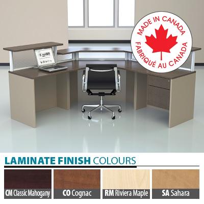 Reception Workstation-Links, Cappucino/Willow Grey - PS655-CP-WG