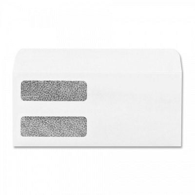 Envelope-#9 Double Window, Accounting, 500/Box - QUA24483