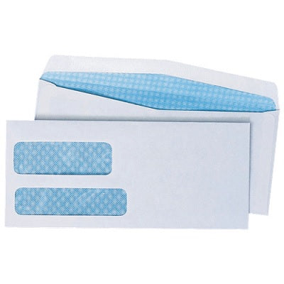 Envelope-#9 Double Window, Security, 500/Box - QUA24520