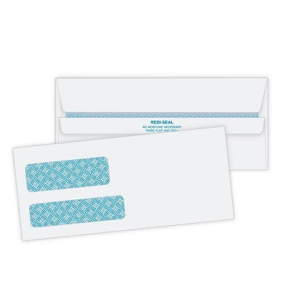 Envelope-#9 Double Window, Security, Redi-Seal 500/Box - QUA24529