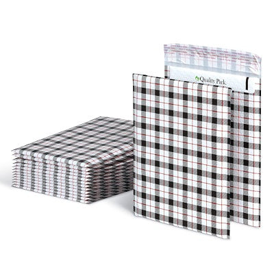 Mailer-Bubble Poly, 8.5" X 11" Plaid 25/Bx - QUA85872