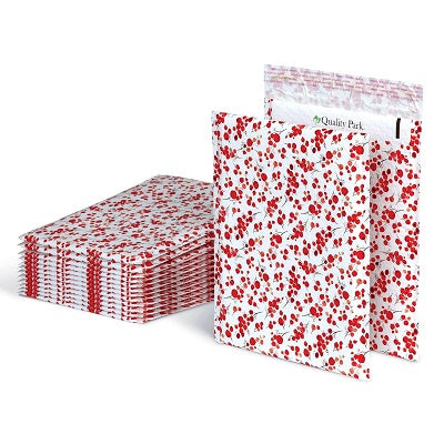 Mailer-Bubble Poly, 8.5" X 11" Berry 25/Bx - QUA85873